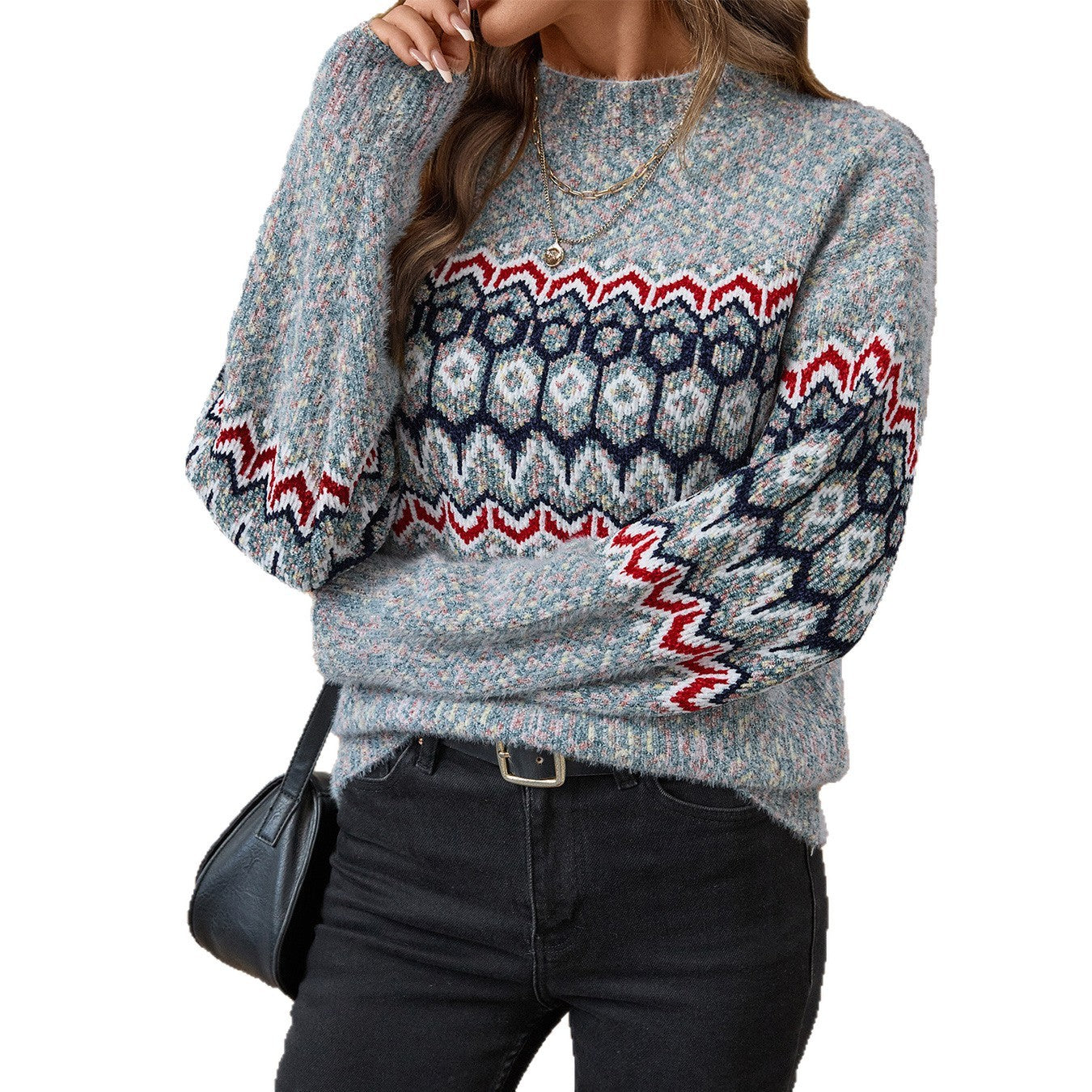Casual Long Sleeve Sweater Top Women