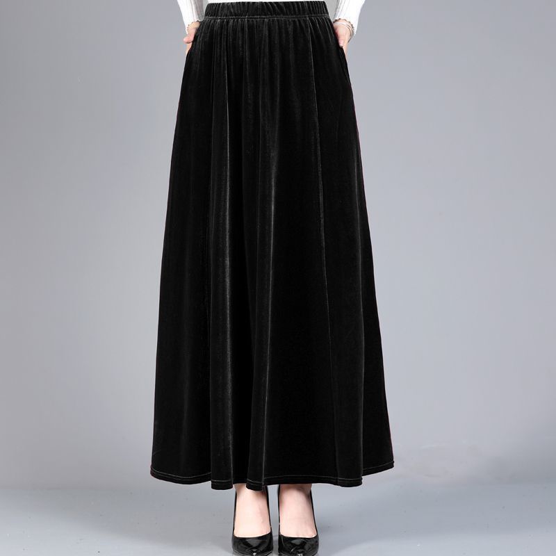Fashion Personality Velvet Skirt Women