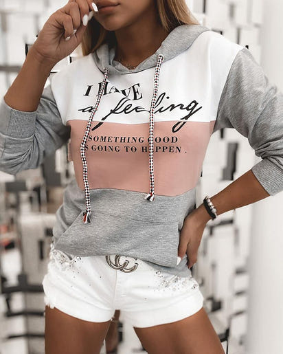 Women's Long-Sleeved Sweater Hoodie Top
