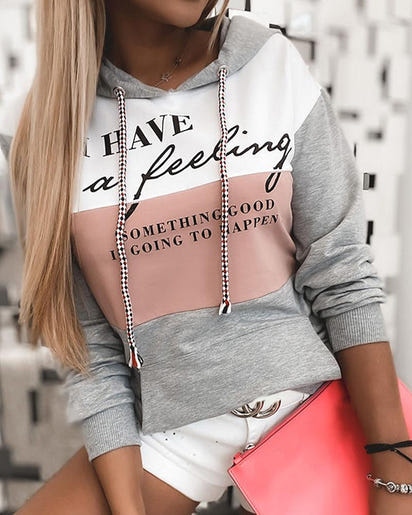 Women's Long-Sleeved Sweater Hoodie Top