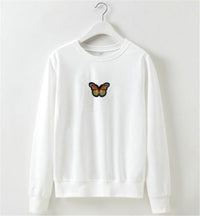 Sweat-shirt Avec Broderie Papillon