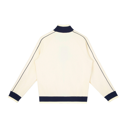 Color Block Raglan Sleeve Zip Track Jacket