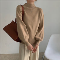 Apricot Long Sleeve Pullover For Women