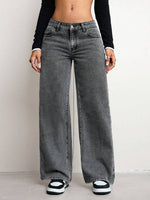 American style: ж, inns ы, Claire ш, high-waisted slimming jeans, loose and versatile women's pants
