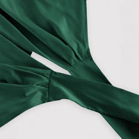 Retro Apricot Sleeveless Knot Back Cross Tank Top