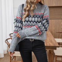 Casual Long Sleeve Sweater Top Women