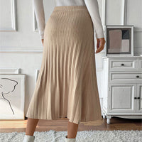 New Pure Color All-matching Slim Fit Women's Skirt