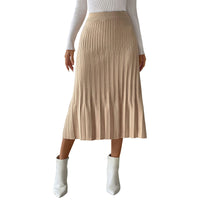 New Pure Color All-matching Slim Fit Women's Skirt