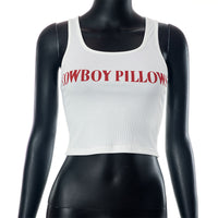 New Letter Printing Skinny Short Tank Top Sleeveless T-shirt Women