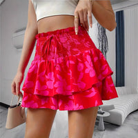 Women's All-match Casual Bohemian Dress Printed Short Skirt