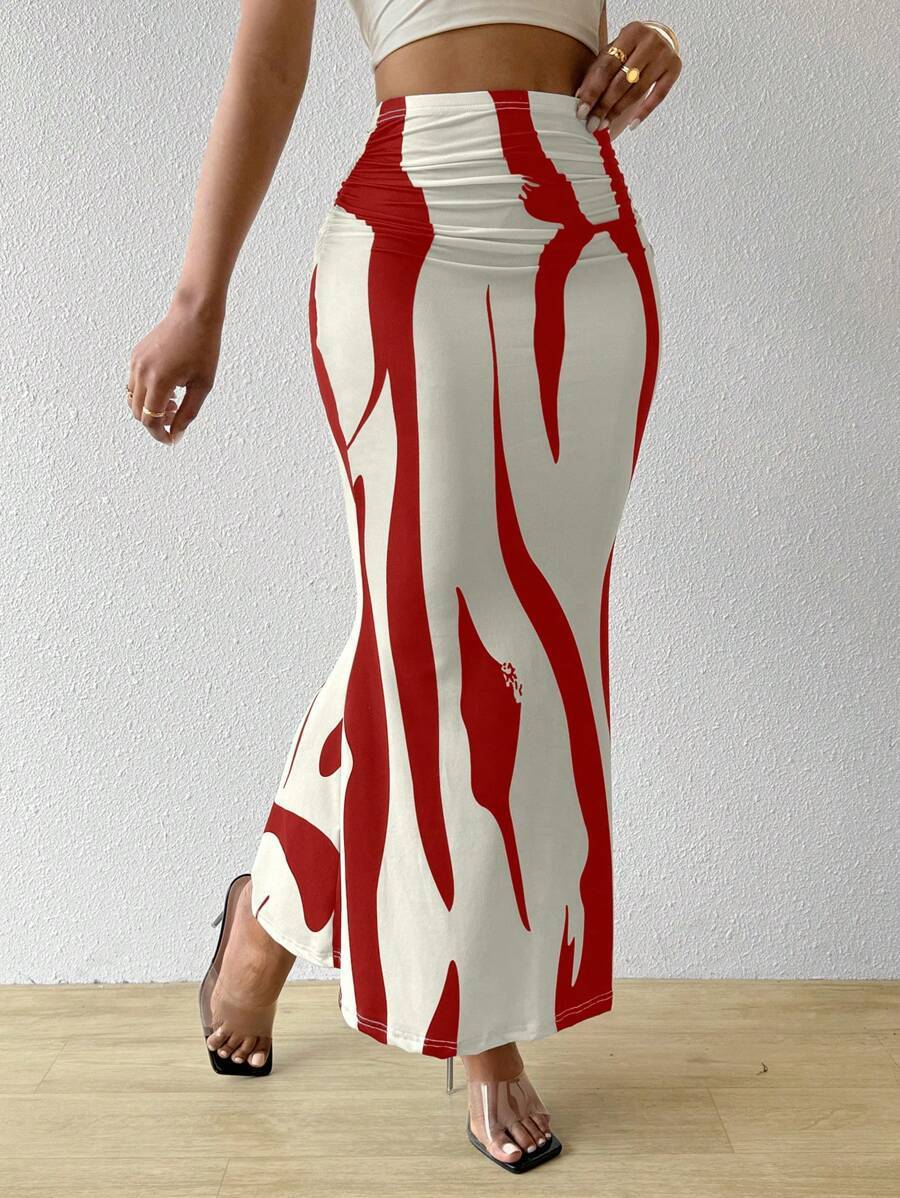 European And American Zebra Pattern Slimming Dress
