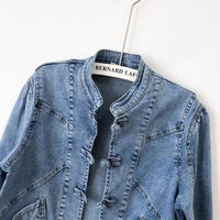 Women's Short Spring And Autumn Slim-fit Long Sleeve