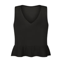 Women's Fashion Casual V-neck Ruffled Small Tank Top