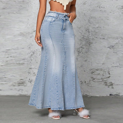 Fashion Temperament Leisure Women's Denim Dress