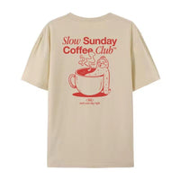 Vintage Coffee Club Short Sleeve Hippie Lady Cute