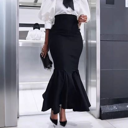Sheath Long Fishtail Elegant Skirt