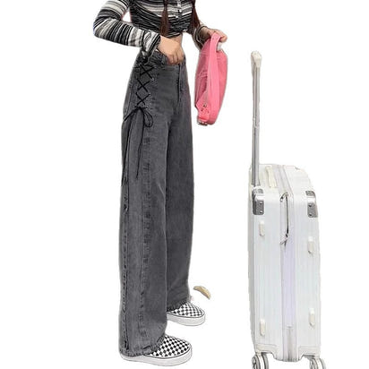 SpringSummer New Straight Loose All-matching Slimming Wide-leg Pants