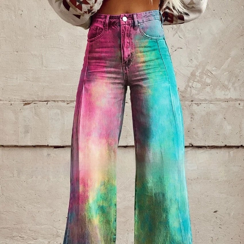 Plus Size Women's Casual Thin Imitation Jeans