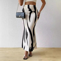 European And American Zebra Pattern Slimming Dress